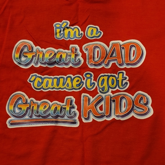 super screen stars Other - Vintage 1982 Great Dad T Shirt Medium